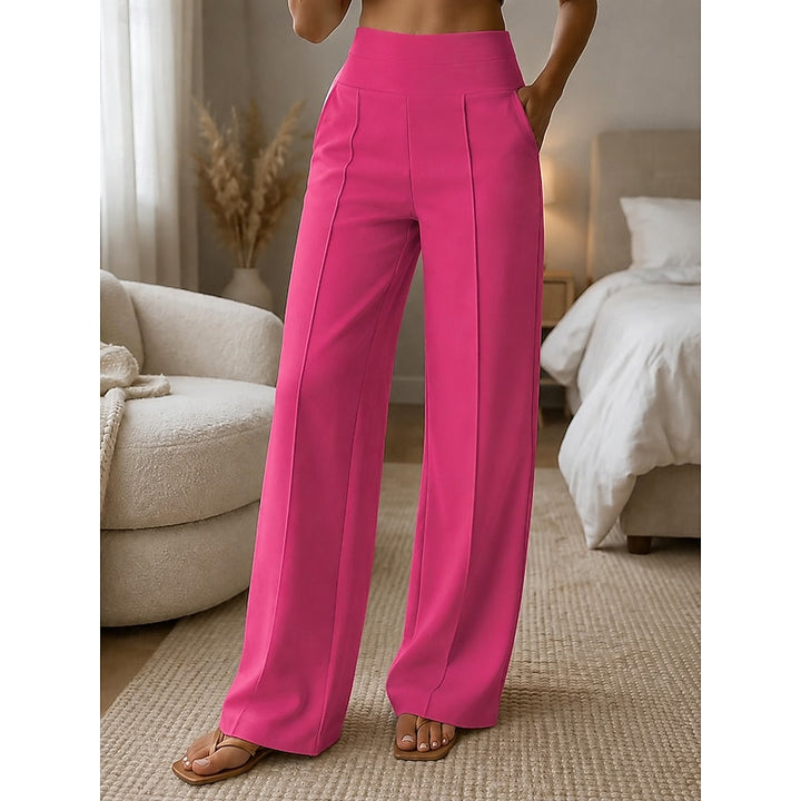 Jacqueline | Pantalon Large Taille Haute