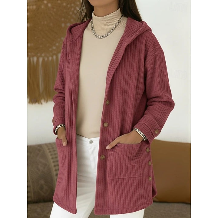 Romane | Manteau à Capuche Texturé