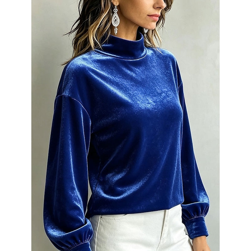 Clémentine | Blouse Élégante à Col Montant